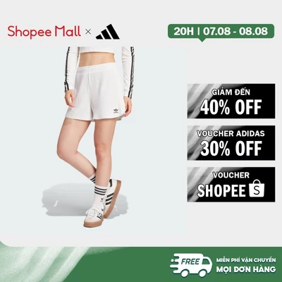 [Duy nhất 8.8 - VOUCHER 30%]adidas Lifestyle Essentials Wide Rib Sprinter Shorts Women White JD1486