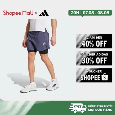[Duy nhất 8.8 - VOUCHER 30%]adidas Gym & Training Quần Short 2 Trong 1 Tập Gym Nam Màu xanh da trời IZ4797