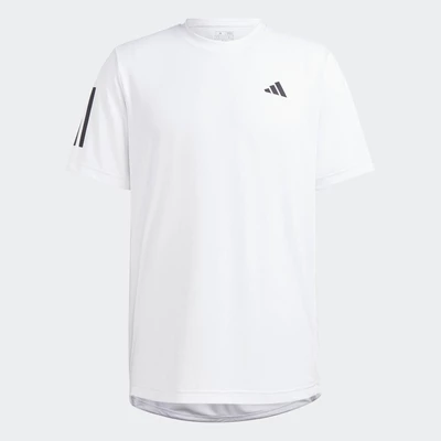 adidas Quần vợt Áo Thun Tennis 3 Sọc Club Nam trắng HS3261