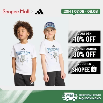 [Duy nhất 8.8 - VOUCHER 30%]adidas Phong cách sống ÁO THUN ADIDAS MINECRAFT Trẻ em trắng KH3196