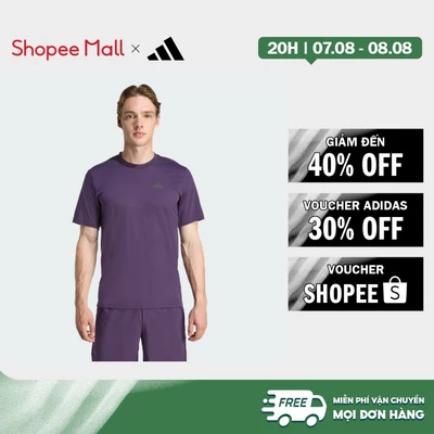 [Duy nhất 8.8 - VOUCHER 30%]adidas Gym & Training Áo Thun Tập Luyện Train Essentials Feelready Nam Màu tím JW7441