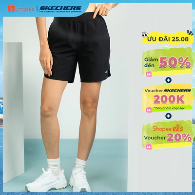 Quần Đùi Thể Thao Nữ Skechers Walking Performance Shorts - SP325W353-0018