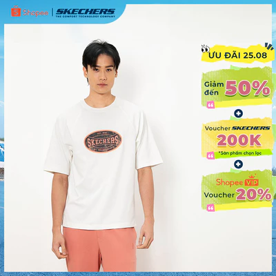 Sleeve Tee Nam Skechers Basketball Culture Sleeve Tee-SL325M383-00QF Online Sale