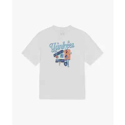 MLB - Áo thun unisex cổ tròn tay ngắn Colorful City_3ATSN7563-50WHS