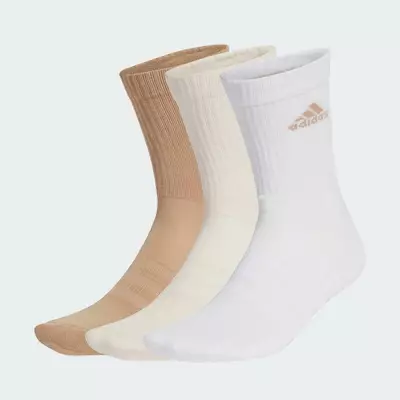 adidas Phong cách sống Bộ 3 Đôi Tất Cao Cổ Có Đệm Unisex trắng JC9383
