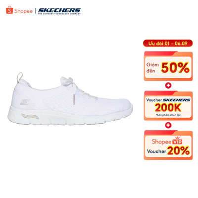 Giày Thể Thao Nữ Skechers Arch Fit Refine 2.0 Tenacious - 104688-WHT APMA