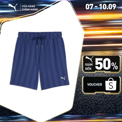 Quần Đùi Thời Trang PUMA Nam Basics Sportstyle Core CLASS 8 Shorts Blue Jewel Màu Xanh