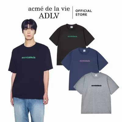 Áo Thun ADLV Connect Grass dáng oversized màu đen/xanh navy/muối tiêu - Hàng chính hãng