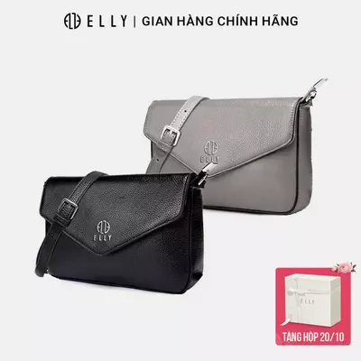 Túi clutch nữ da thật ELLY ET63 túi cầm tay đeo chéo cao cấp thời trang sang trọng