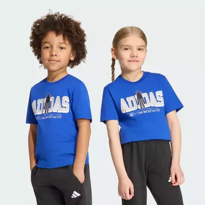 adidas Phong cách sống ÁO THUN ADIDAS MINECRAFT Trẻ em Màu xanh da trời KH3195