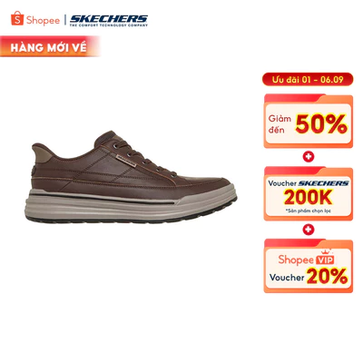 Giày Thể Thao Nam Skechers Slip-Ins USA Streetwear Sterling Hansel - 211234-CHOC Air-Cooled Memory Foam