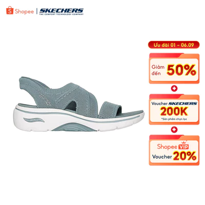 Xăng Đan/Dép Nữ Skechers Slip-Ins Arch Fit On-The-Go Go Walk Arch Fit 2.0 Sandal Clara - 140849-SAGE