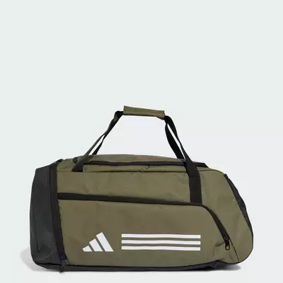 adidas Gym & Training Túi Duffel 3 Sọc Essentials Unisex màu xanh lá IZ1918