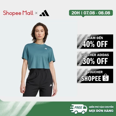 [Duy nhất 8.8 - VOUCHER 30%]adidas Gym & Training Áo Thun Tập Luyện Dáng Boxy Train Essentials Nữ màu xanh lá JY2218