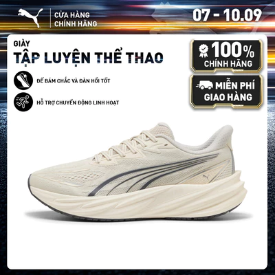Giày Chạy Bộ PUMA Nam Velocity NITRO 5 Alpine Snow-Moody Gray Màu Trắng