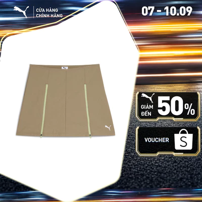 Váy Thời Trang PUMA Nữ DARE TO Zip-Off Skirt Velvet Moss Màu Nâu