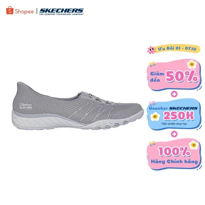 Giày Búp Bê Nữ Skechers Slip-ins Modern Comfort Breathe-Easy Striking Stroll - 100755-GRY