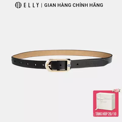 Thắt lưng nữ ELLY ED37 khóa gài kim da bò Italy cao cấp dây nịt nữ thời trang chính hãng