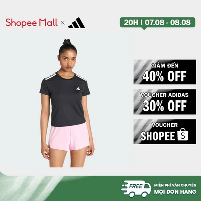[Duy nhất 8.8 - VOUCHER 30%]adidas Gym & Training Hyperglam 3-Stripes T-Shirt Women Black KC7639