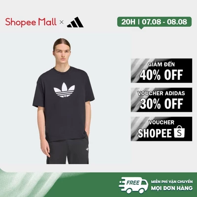 [Duy nhất 8.8 - VOUCHER 30%]adidas Phong cách sống ÁO THUN BA LÁ ADICOLOR Nam Đen KD4091