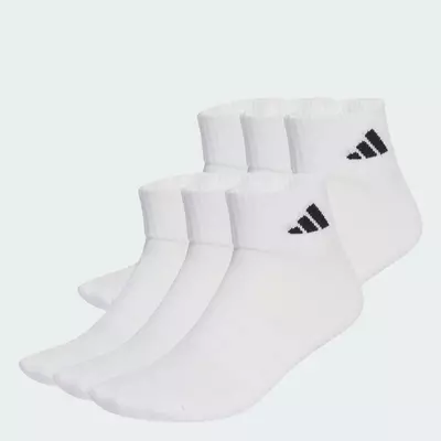 adidas Phong cách sống Bộ 6 Đôi Tất Cổ Chân Lót Đệm Essentials Unisex trắng KE5495