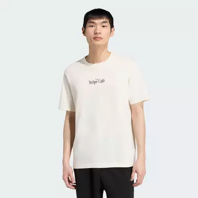 adidas Phong cách sống ÁO THUN GRAPHIC COFFEE CAFE DONUT BAG Nam trắng KT9716