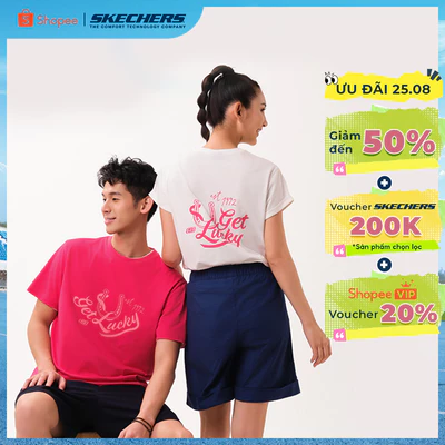 Áo Thun Tay Ngắn Unisex Skechers CNY Short Sleeve Tee - SL126U528-00FA