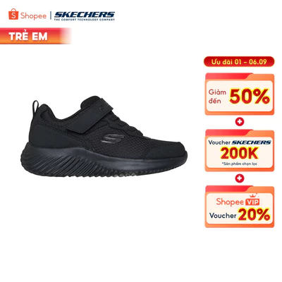 Giày Thể Thao Bé Trai Skechers Back To School Bounder Techrox Đến Trường - 403906L-BBK