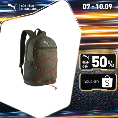 Balo PUMA Unisex Plus Backpack II Dark Olive Màu Xanh Lá