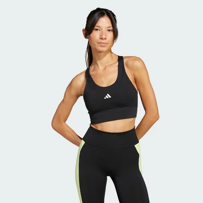 adidas Gym & Training Áo Bra Chạy Bộ Có Túi Medium Support Nữ Đen JI5973