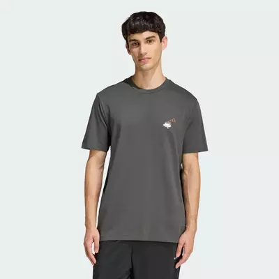 adidas Phong cách sống ÁO THUN GRAPHIC COFFEE CAFE CHEESECAKE Nam Xám KB2499