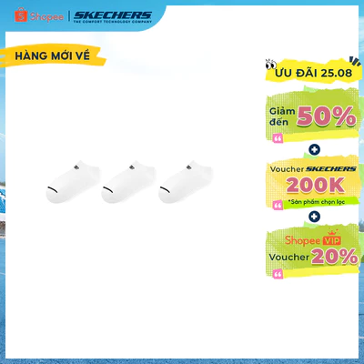Vớ Thể Thao Nữ Skechers Socks Low Cut Socks (3 Pairs) - L225W229-0395