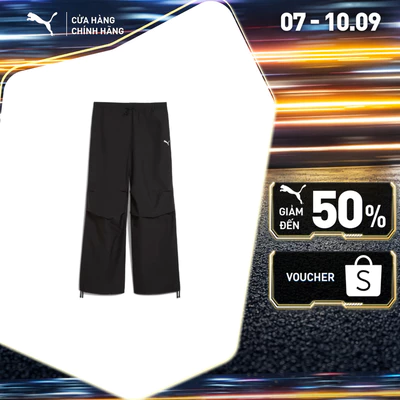 Quần Dài Thời Trang PUMA Nữ WARDROBE ESS Parachute Pants Black Màu Đen