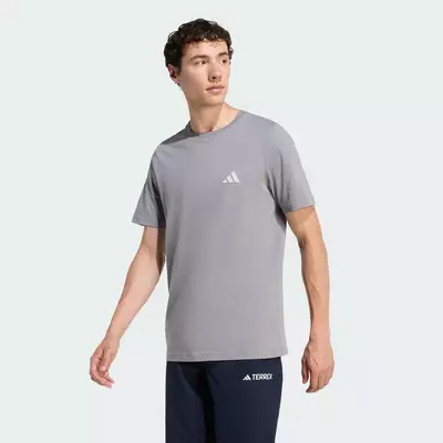 adidas Hiking ÁO THUN TERREX GRAPHIC CAMPING GEAR Nam Xám KB9636