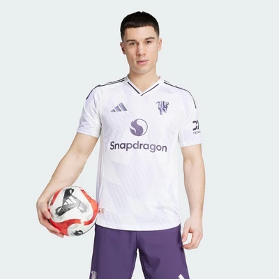 adidas Football Manchester United 25/26 Away Authentic Jersey Men White JI7424