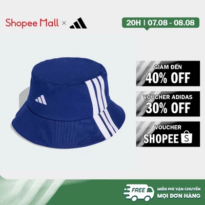 [Duy nhất 8.8 - VOUCHER 30%]adidas Phong cách sống Mũ Bucket 3 Sọc Unisex Màu xanh da trời KE8040
