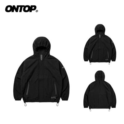 Áo khoác gió leo núi có mũ nam nữ ONTOP vải dù nhăn 2 lớp chống nắng cản gió tiện lợi Paracord Jacket | O-AK21