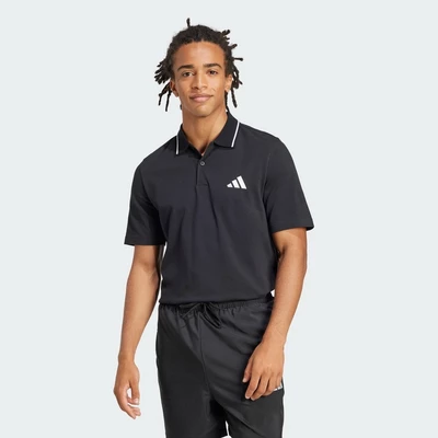 adidas Phong cách sống Áo Polo Piqué Logo Nhỏ Essentials Nam Đen JE9023