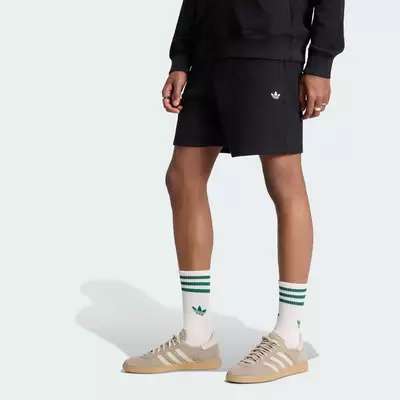 adidas Phong cách sống QUẦN SHORT NỈ BA LÁ ESSENTIALS Nam Đen KR3464