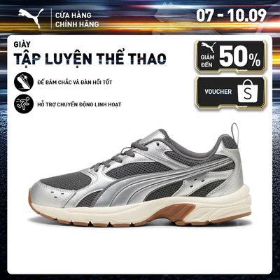 Giày Thể Thao PUMA Unisex Milenio Tech LT Cool Dark Gray-Silver Màu Xám
