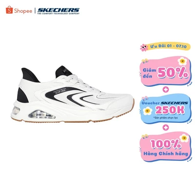 Giày Thể Thao Nam Skechers Slip-ins Street Tres-Air Uno Vision-Airy-183083-WBK Air-Cooled Memory Foam
