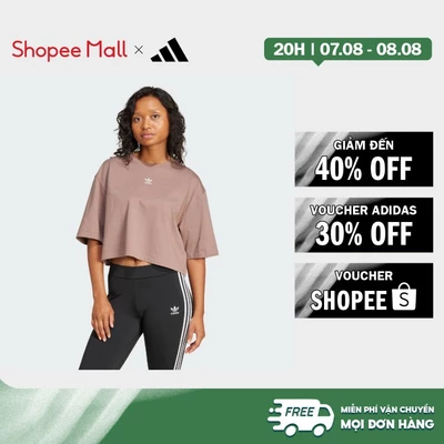 [Duy nhất 8.8 - VOUCHER 30%]adidas Phong cách sống Áo Thun Lửng Essentials Nữ nâu JJ3384