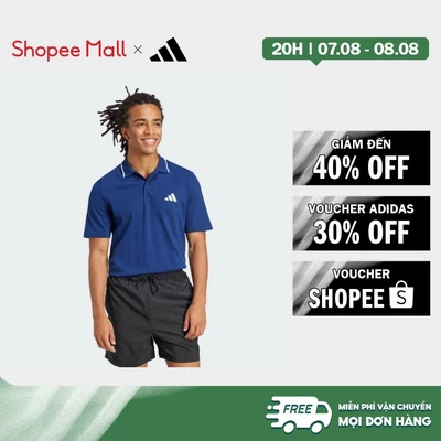 [Duy nhất 8.8 - VOUCHER 30%]adidas Phong cách sống Áo Polo Piqué Logo Nhỏ Essentials Nam Màu xanh da trời JE9021