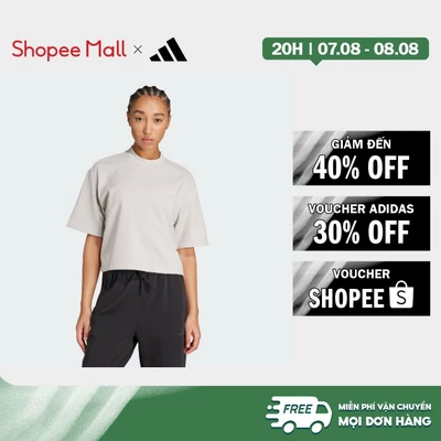 [Duy nhất 8.8 - VOUCHER 30%]adidas Gym & Training Áo Thun Waffle Yoga Motion Nữ Be JM4476