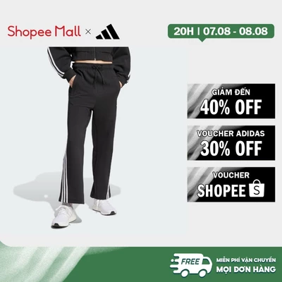 [Duy nhất 8.8 - VOUCHER 30%]adidas Lifestyle Future Icons 3-Stripes Open Hem Pants Women Black IN9474