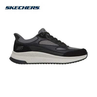 Giày Thể Thao Nam Skechers Slip-Ins BOBS Sport Squad 4 Core Look Thường Ngày - 118412-BKGY Memory Foam
