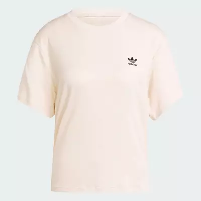 adidas Phong cách sống Áo Thun Ba Lá Họa Tiết Da Rắn Nữ trắng JC5747
