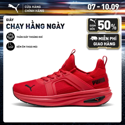 Giày Chạy Bộ PUMA Unisex Softride Enzo 6 For All Time Red-Black Màu Đỏ