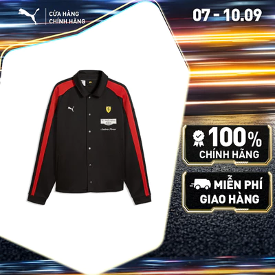 Áo Khoác Thể Thao PUMA Nam Ferrari T7 Track Jkt Black Màu Đen
