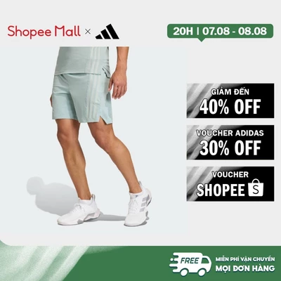 [Duy nhất 8.8 - VOUCHER 30%]adidas Gym & Training Quần Short 3 Sọc Designed-for-Training Nam màu xanh lá KA4768